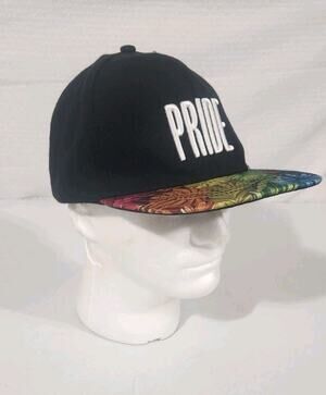 Bacardi Rum Promotional Pride Gay LGBTQ Multi-Color Embroidered Snapback Hat/Cap
